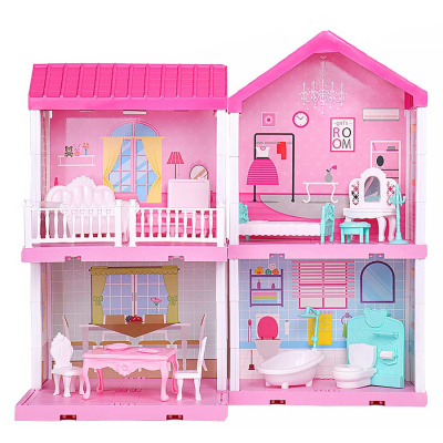 Домик для кукол Вилла с куклой 15 см Наша игрушка 2009411 1